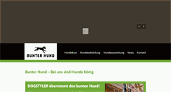 Desktop Screenshot of bunterhund.at